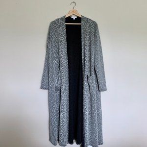 lularoe | grey feather sarah duster